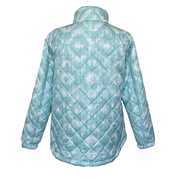 Zeroxposur Quilted Puffer Jacket Women’s Size XL Mint White Water Wind Resistant - Picture 4 of 8